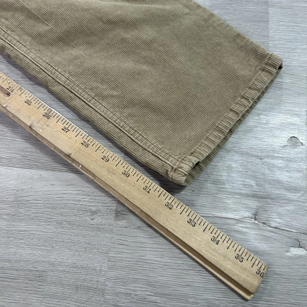 Marine Layer Pants Mens 33x32 Beige Corduroy Slim Straight 5 Pocket Casual